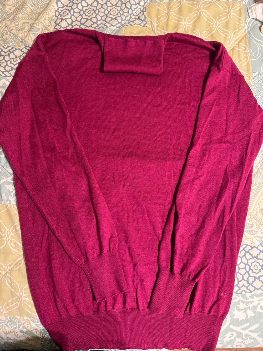 Tom Ford Magenta turtle  Neck Sweater